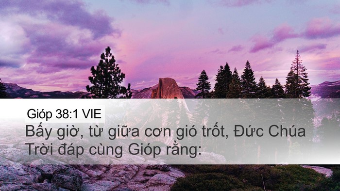 Gióp 38:1 VIE Bible Verse Image