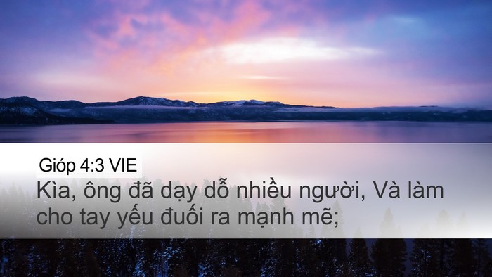 Gióp 4:3 VIE Bible Verse Image