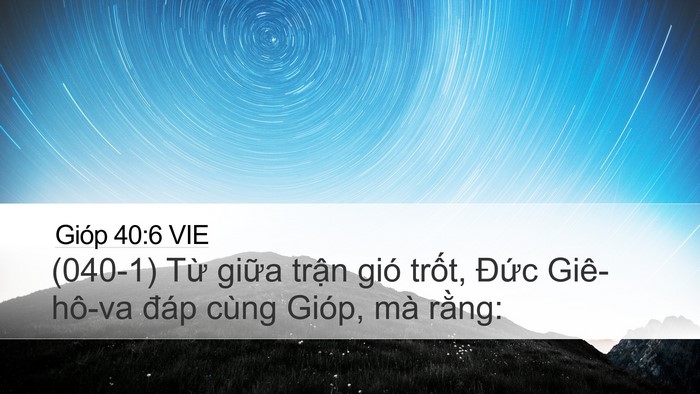 Gióp 40:6 VIE Desktop Wallpaper - (040-1) Từ giữa trận gió trốt, Đức - Desktop Bible Verse Wallpaper