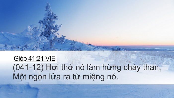 Gióp 41:21 VIE Bible Verse Image