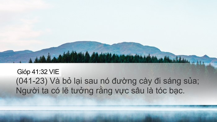 Gióp 41:32 VIE Desktop Wallpaper - (041-23) Và bỏ lại sau nó đường cày - Desktop Bible Verse Wallpaper