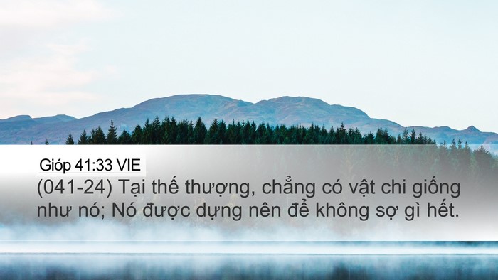 Gióp 41:33 VIE Bible Verse Image
