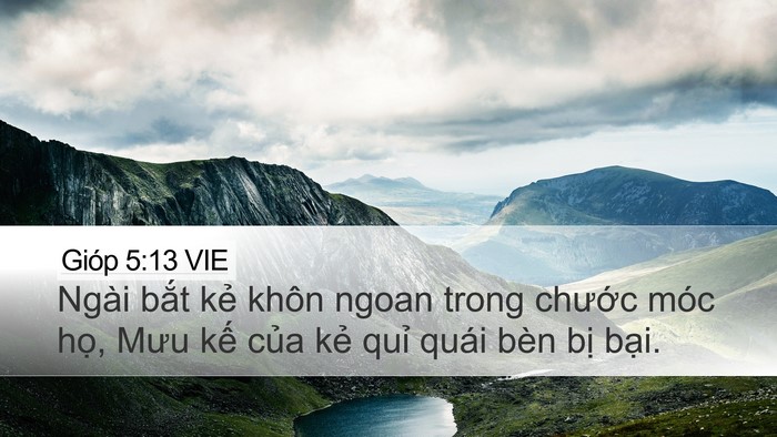 Gióp 5:13 VIE Bible Verse Image
