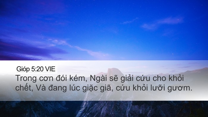 Gióp 5:20 VIE Bible Verse Image