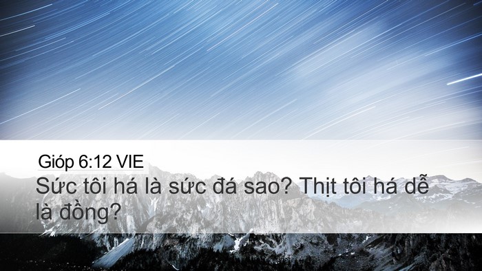 Gióp 6:12 VIE Bible Verse Image