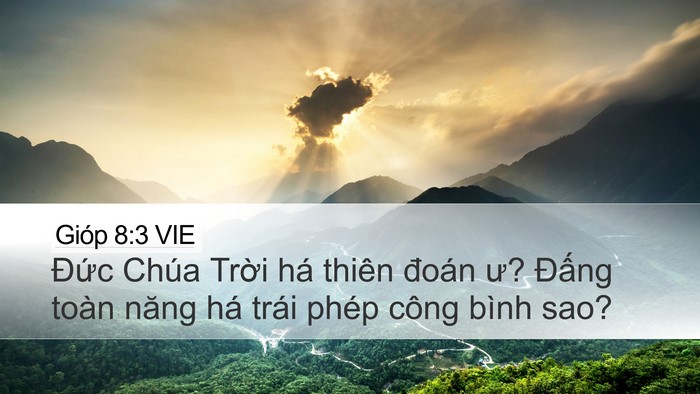 Gióp 8:3 VIE Bible Verse Image