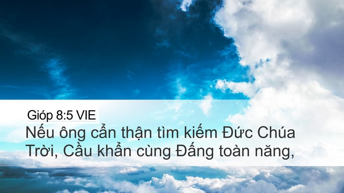Gióp 8:5 VIE Bible Verse Image