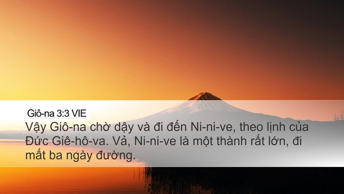 Giô-na 3:3 VIE Bible Verse Image