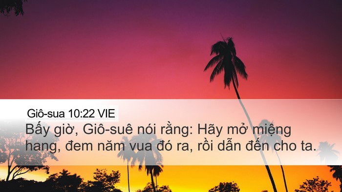 Giô-sua 10:22 VIE Bible Verse Image