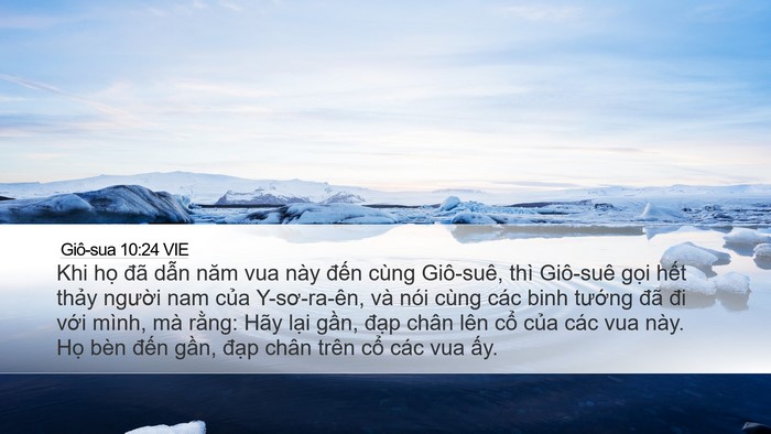 Giô-sua 10:24 VIE Bible Verse Image