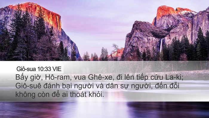 Giô-sua 10:33 VIE Bible Verse Image