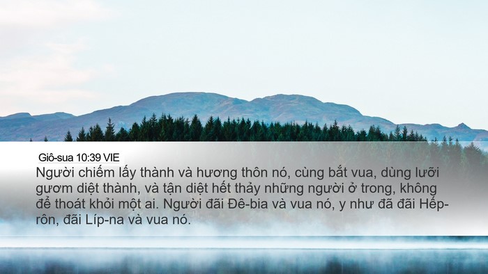 Giô-sua 10:39 VIE Bible Verse Image