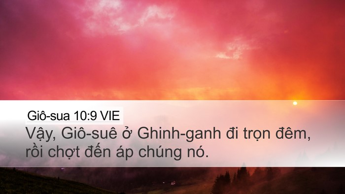 Giô-sua 10:9 VIE Bible Verse Image