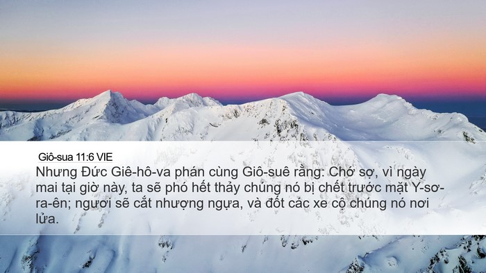 Giô-sua 11:6 VIE Bible Verse Image