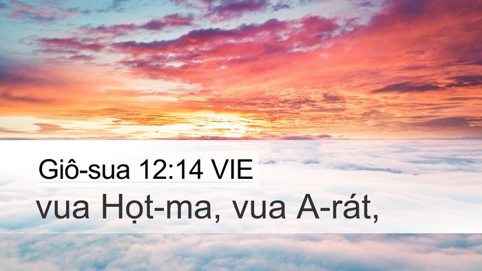 Giô-sua 12:14 VIE Desktop Wallpaper - vua Họt-ma, vua - Desktop Bible Verse Wallpaper
