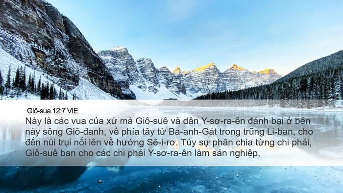 Giô-sua 12:7 VIE Bible Verse Image