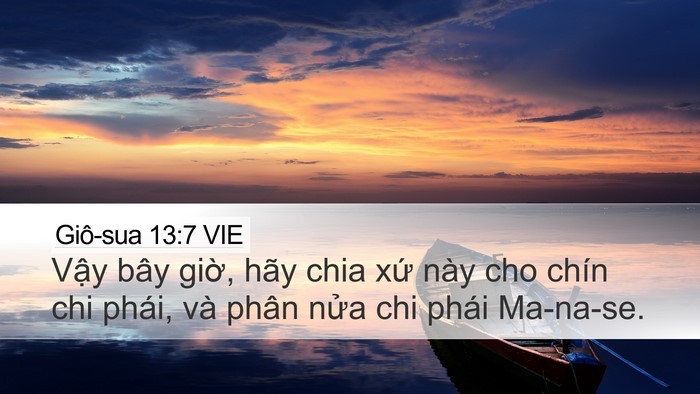 Giô-sua 13:7 VIE Bible Verse Image