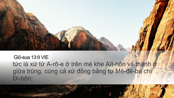 Giô-sua 13:9 VIE Bible Verse Image