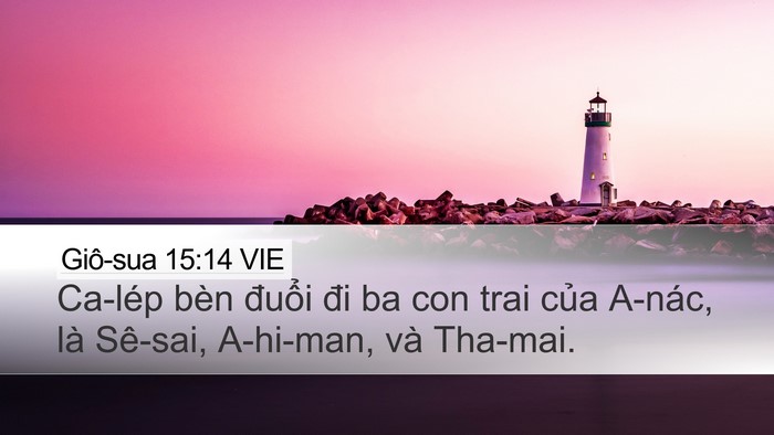Giô-sua 15:14 VIE Bible Verse Image