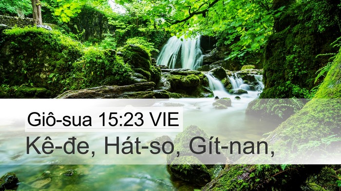 Giô-sua 15:23 VIE Bible Verse Image