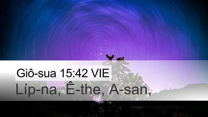Giô-sua 15:42 VIE Bible Verse Image