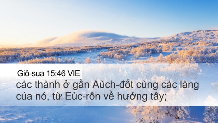 Giô-sua 15:46 VIE Bible Verse Image