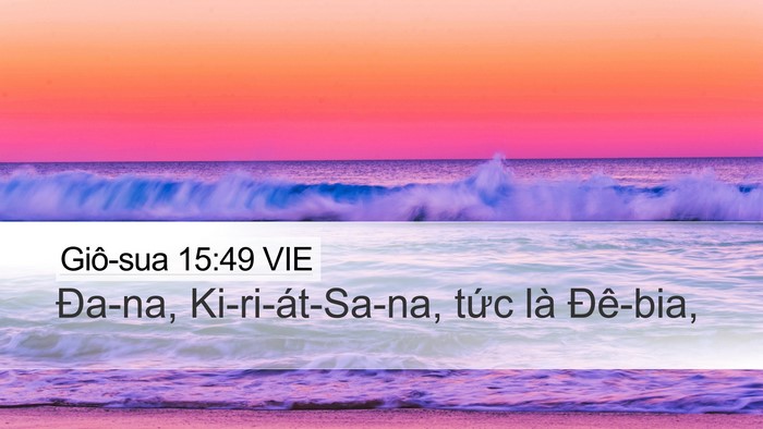 Giô-sua 15:49 VIE Bible Verse Image