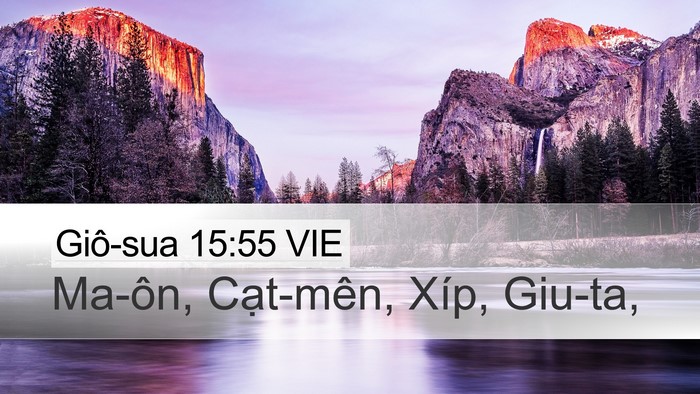 Giô-sua 15:55 VIE Bible Verse Image