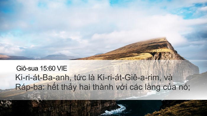 Giô-sua 15:60 VIE Bible Verse Image