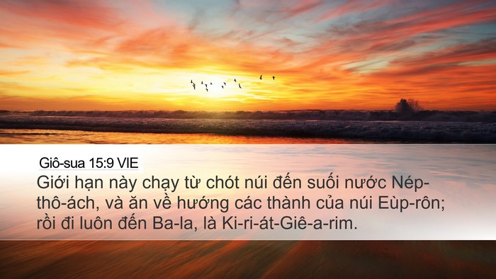 Giô-sua 15:9 VIE Bible Verse Image