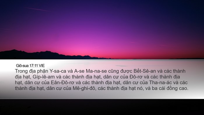 Giô-sua 17:11 VIE Bible Verse Image