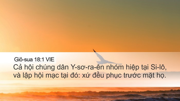 Giô-sua 18:1 VIE Bible Verse Image