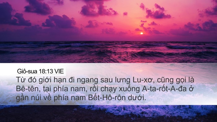 Giô-sua 18:13 VIE Bible Verse Image