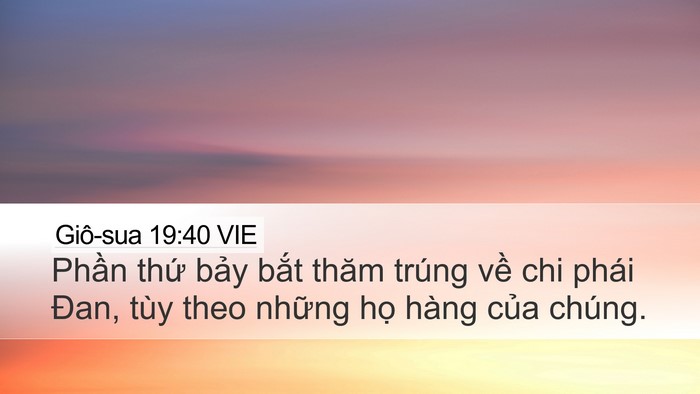 Giô-sua 19:40 VIE Bible Verse Image