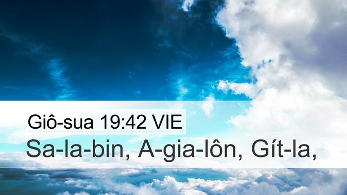 Giô-sua 19:42 VIE Bible Verse Image