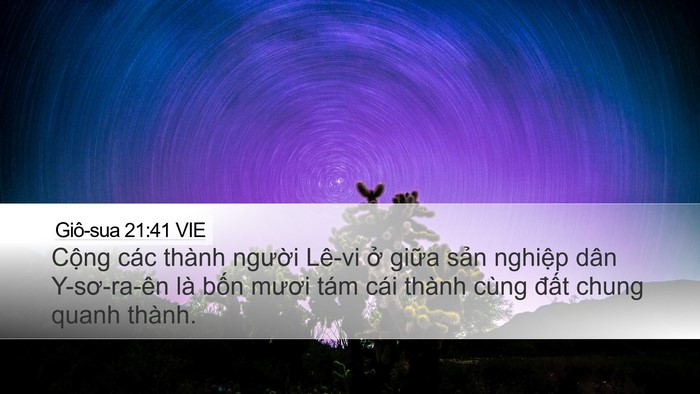 Giô-sua 21:41 VIE Desktop Wallpaper - Cộng các thành người Lê-vi ở giữa - Desktop Bible Verse Wallpaper