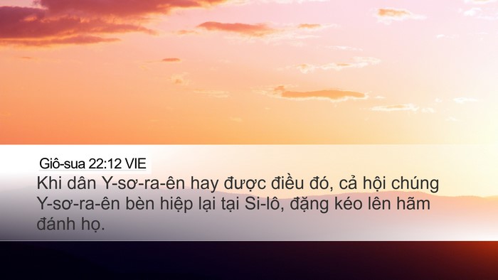 Giô-sua 22:12 VIE Bible Verse Image