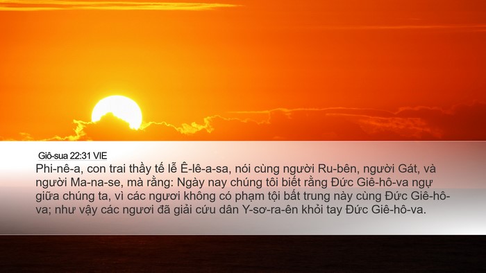 Giô-sua 22:31 VIE Bible Verse Image