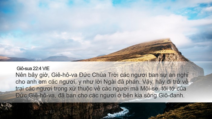 Giô-sua 22:4 VIE Bible Verse Image