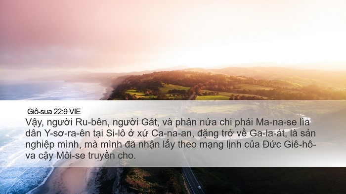 Giô-sua 22:9 VIE Bible Verse Image