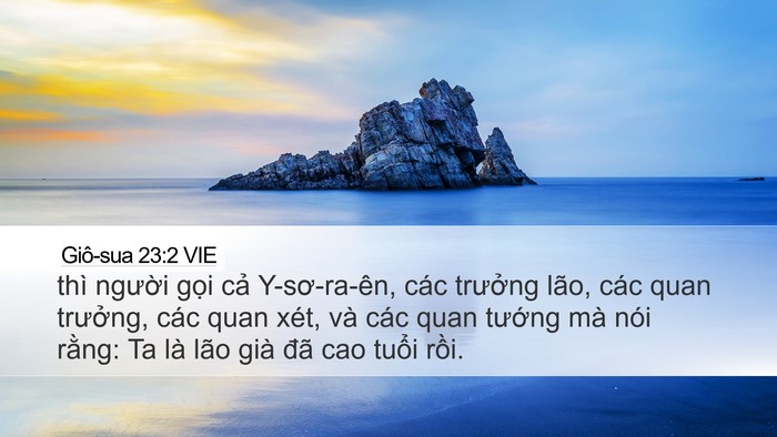 Giô-sua 23:2 VIE Desktop Wallpaper - thì người gọi cả Y-sơ-ra-ên, các - Desktop Bible Verse Wallpaper