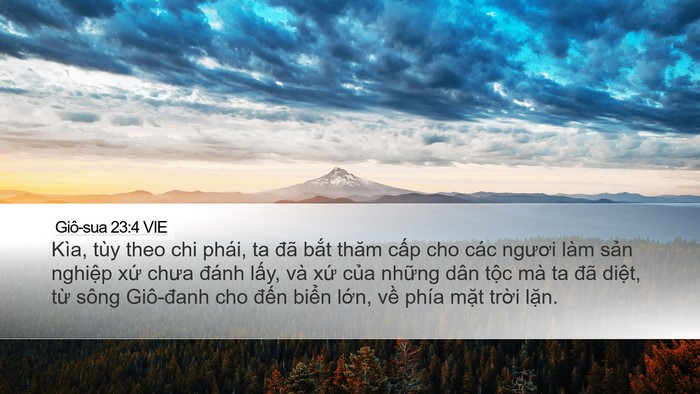 Giô-sua 23:4 VIE Bible Verse Image