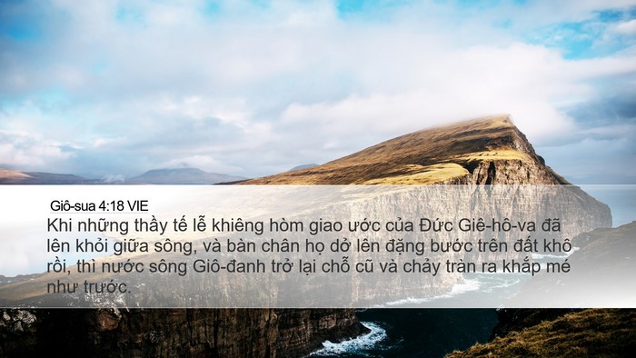 Giô-sua 4:18 VIE Bible Verse Image