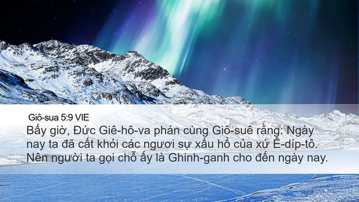 Giô-sua 5:9 VIE Bible Verse Image