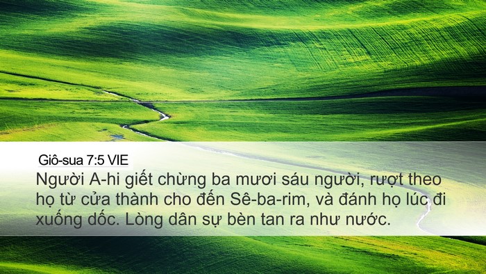 Giô-sua 7:5 VIE Bible Verse Image