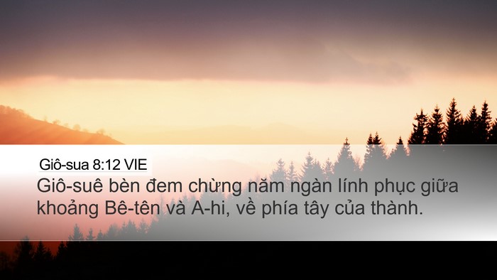 Giô-sua 8:12 VIE Bible Verse Image