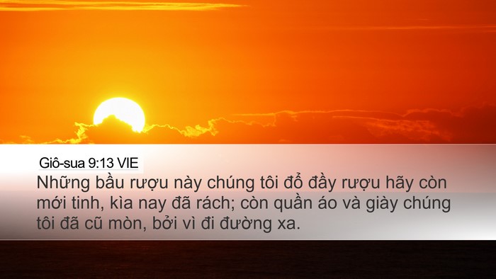 Giô-sua 9:13 VIE Bible Verse Image