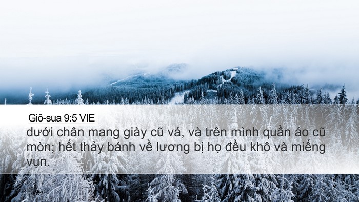 Giô-sua 9:5 VIE Bible Verse Image