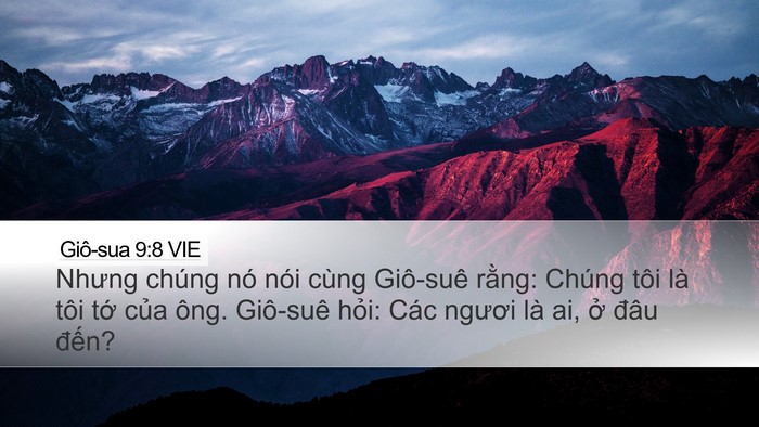 Giô-sua 9:8 VIE Bible Verse Image