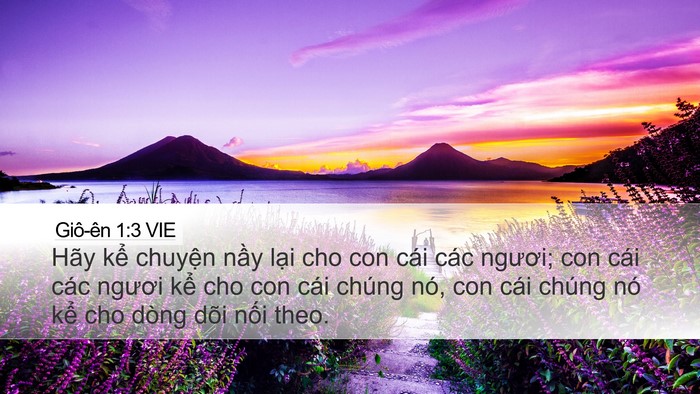 Giô-ên 1:3 VIE Bible Verse Image